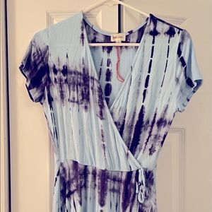 Tie Dye flowy wrap dress